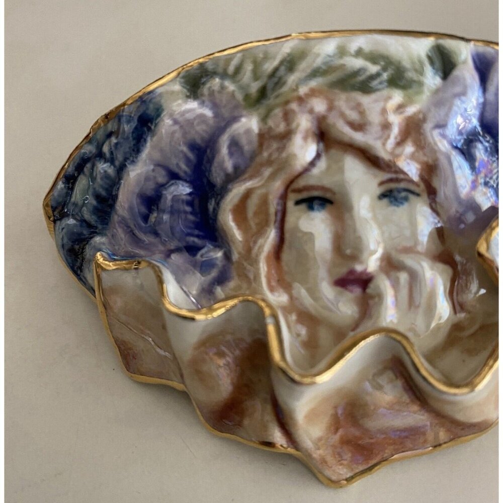 Handmade Porcelain Hair Barrette - Picture 2 of 9